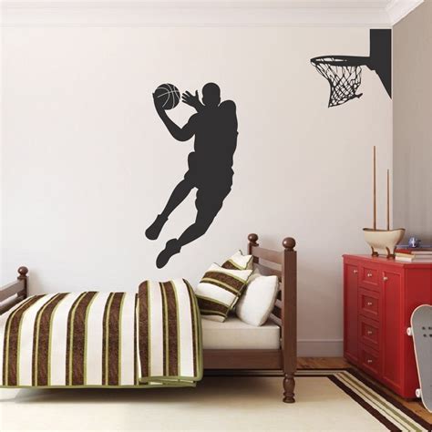 basketball player wall stickers|basketball wall decals and murals.